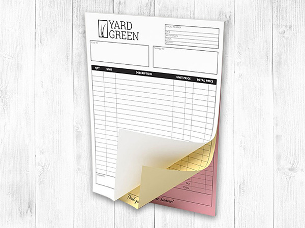Carbonless Form Layout & Printing
